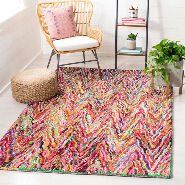 Safavieh Nantucket Multi 8& x 8& Round Area Rug
