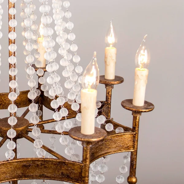 8-Light Candle Crystal Chandelier - 27.6