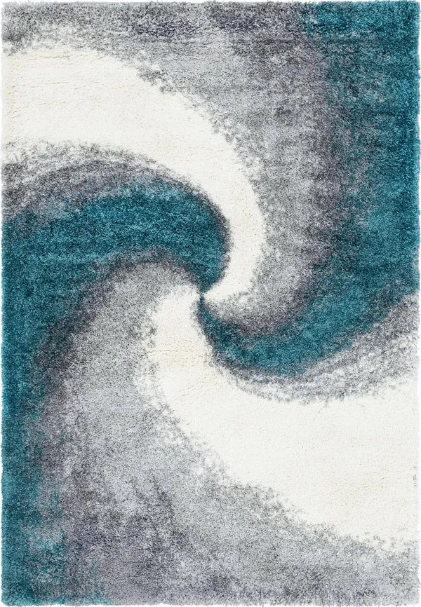 Soft Touch Shag Turquoise 6x9 Area Rug