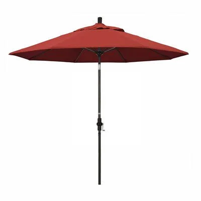 Singleton 9& Market Sunbrella Umbrella Arlmont & Co. Fabric Color: Jockey Red