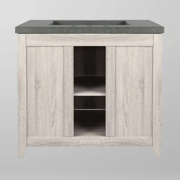 Belize 35.04x22 Single Bathroom Vanity Base Only Saint Birch Base Finish: Walnut