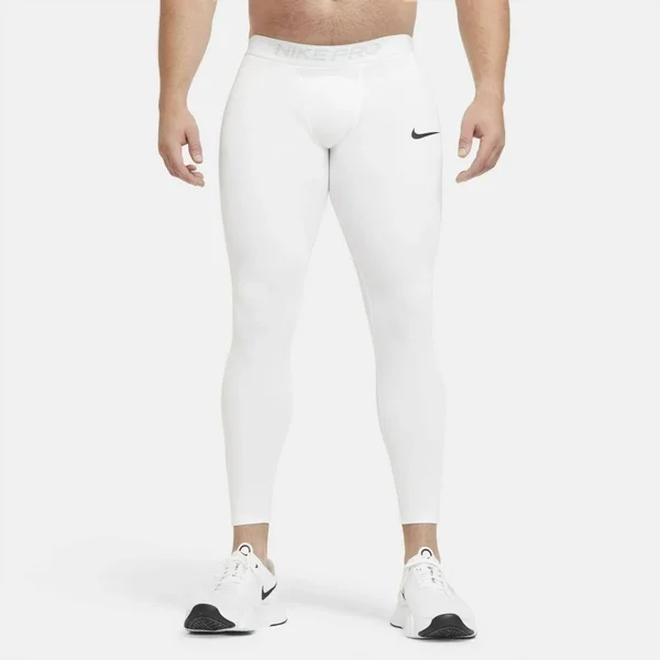 Nike Men's Pro Tights, 2XLT, White