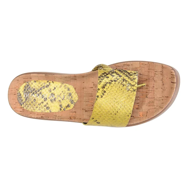 Donald Pliner Fifi Snake-Embossed Leather Slide - 9