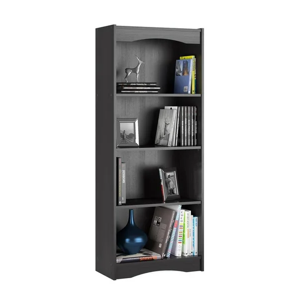 CorLiving Hawthorn Midnight Black 4-Shelf Bookcase - LHN-701-S
