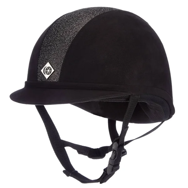 Charles Owen Sparkly JR8 Round Helmet - Black/Black, 6 7/8, Round