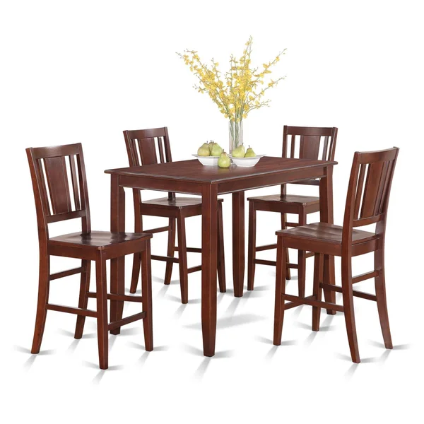 East West Furniture Buckland 5 Piece Scotch Art Dining Table Set