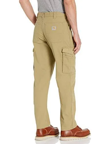 Carhartt Men's Flame Resistant Rugged Flex Relaxed Fit Canvas Cargo Pant (35x34 Dark Khaki)