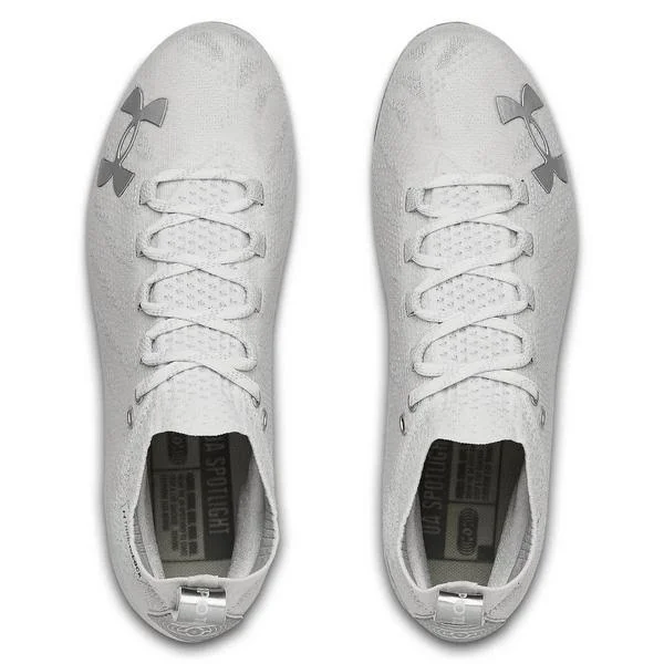 Under Armour Men's Spotlight Lux MC Football Cleats - White, 11.5