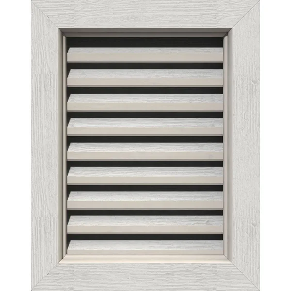 Ekena Millwork GVWVE14X1400RFPWR 14x22W x 14x22H Vertical Gable Vent (19x22W x 19x22H Frame Size): Primed - Functional, Rough Saw