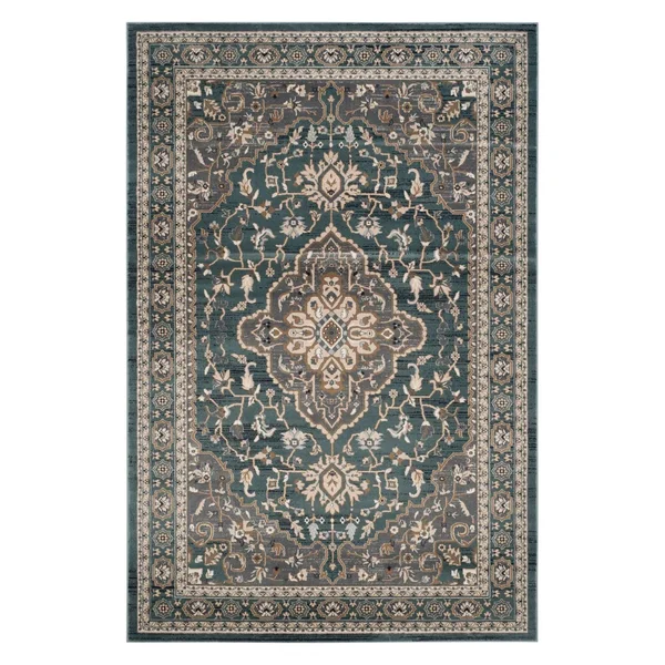Safavieh LNH338A Lyndhurst Teal - Grey Area Rug - 8& x 10&
