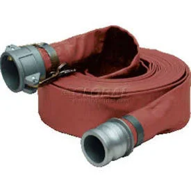 GoVets - Apache Hose & Belting Co Inc 4x22 x 50& Medium Duty PVC Discharge Hose Coupled w/ C x E Aluminum Cam & Groove F