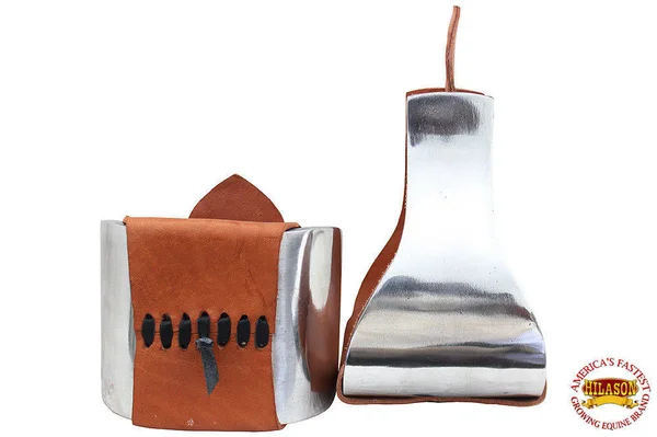 Hilason Horse Western Saddle Stirrup Aluminium Bell Stirrups Pair Roping Wade