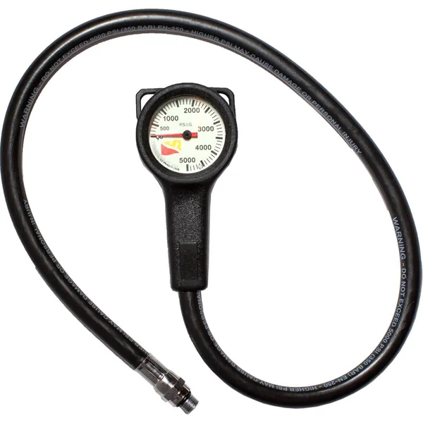 Dive Rite Mini Tech 2x22 SPG with 30x22 Hose and Boot Gauge