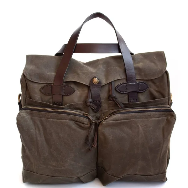 Filson 24 Hour Tin Briefcase Dark Tan