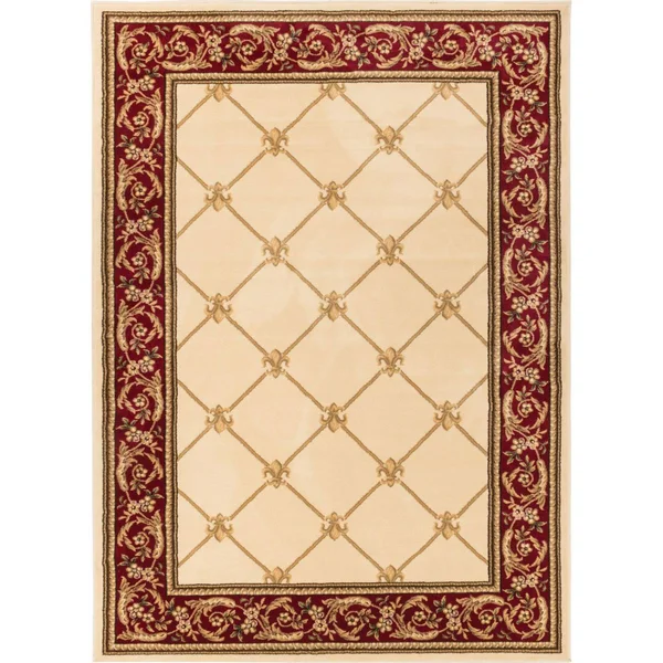 Well Woven Agra Royal Trellis Area Rug - 3&11 inch x 5&3 inch, Blue