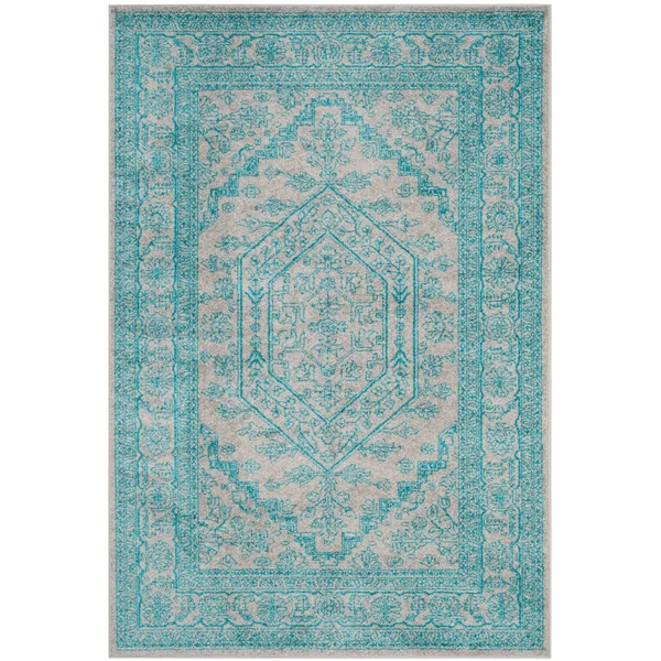 Safavieh 2&-6x22 x 20& Adirondack ADR108S Ivory, Slate Rug