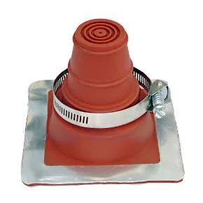 1 Deck-Mate Red Silicone Boot with Stainless CLAMP, from Portals Plus