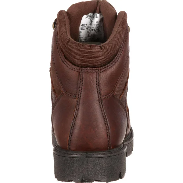 Georgia Boot Men's 6 in. Homeland Waterproof Work Boot - G106, Brown