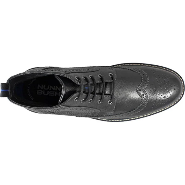 Men's Nunn Bush Odell Wingtip Chukka Boot, Size: 10, Black