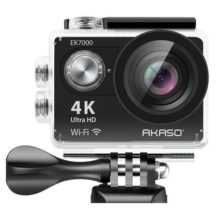 Akaso Ek7000 4K WiFi Sports Action Camera Ultra HD Waterproof DV Camcorder 12MP 170 Degree Wide Angle Sage(Black)