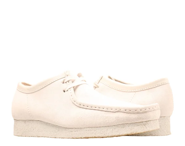 Clarks Men's Wallabee White Chalky Suede - 8