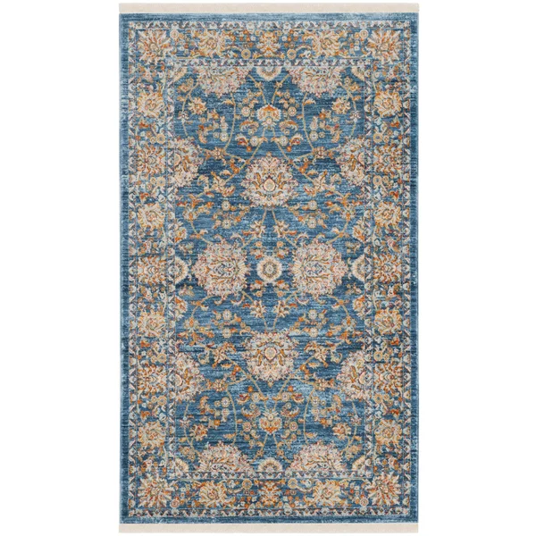 Vintage Persian Rug Turquoise Multi 3&x5& Safavieh