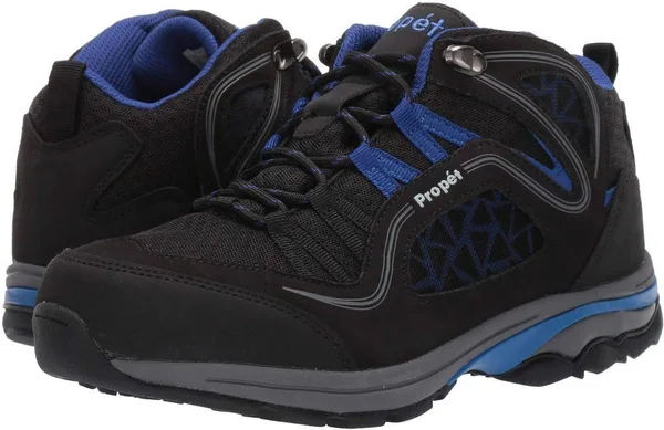 Prop閠 Women's Propet Peak Sneaker & Widths - Black/Royal Blue - 10.5M