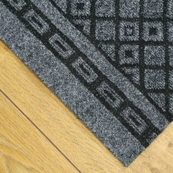runrug USA Conga Gray Hallway Carpet Rug Runner Length: 11.7m - Width