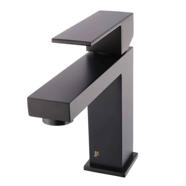 Fine Fixtures - Square Bathroom Faucet - Single Hole - Satin Brass