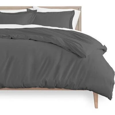Allandra Microsuede 3 Piece Duvet Cover Set Winston Porter Size: Full Duvet Cover + 2 Standard Shams, Color: Gray