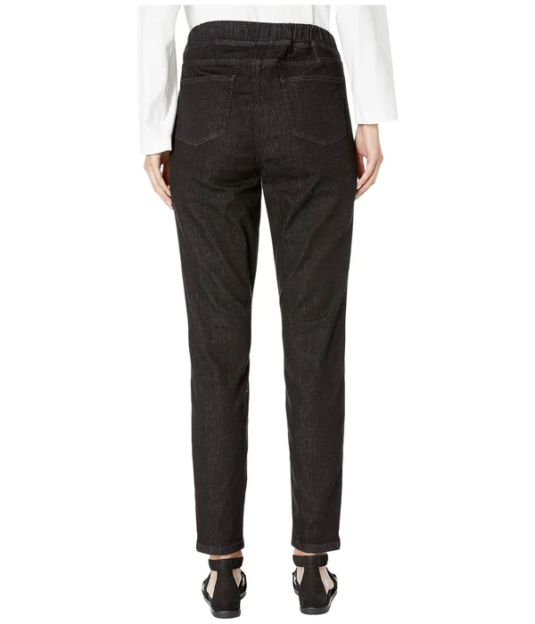 Eileen-Fisher Organic Cotton Soft Stretch Denim Jegging in Vintage Black Vintage Black - Xs