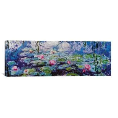 &Nympheas& by Claude Monet Painting Print on Canvas Ophelia & Co. Size: 12x22 H x 36x22 W x 0.75x22 D