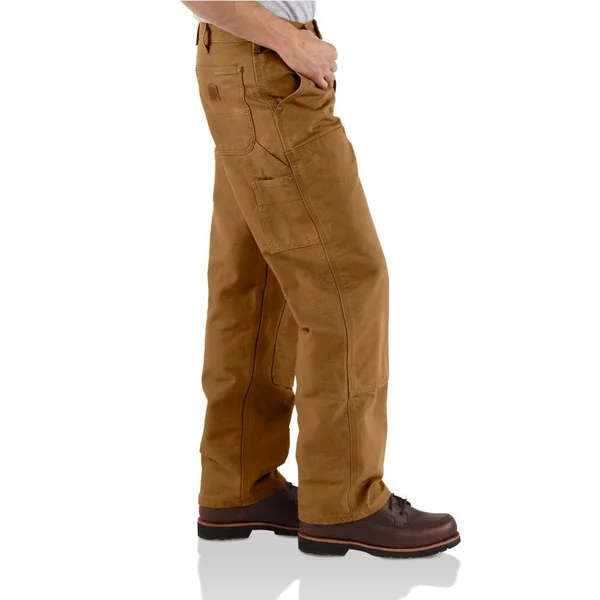 Carhartt Men's Duck Double Front Work Dungaree - B136, Black