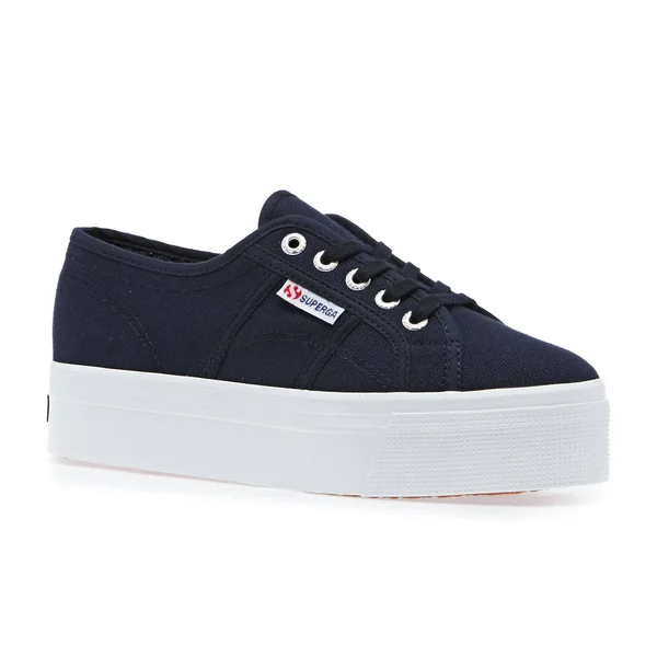 Superga Women's 2790 Linea Up Down Flatform Trainers - Navy - UK 3