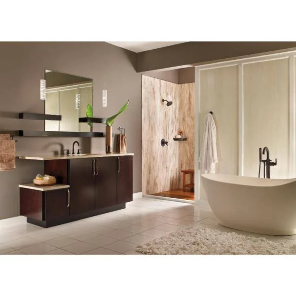 Delta 41416-RB Transitional Corner Shelf/Assist Bar - Venetian Bronze