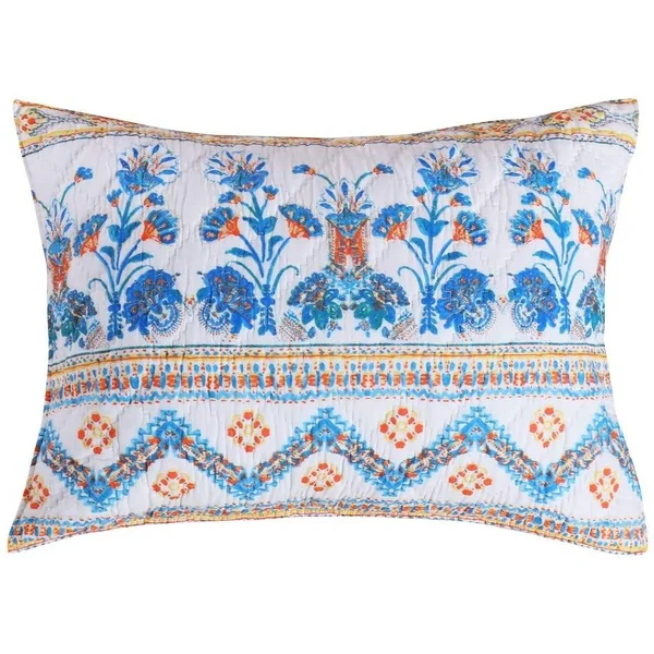 Barefoot Bungalow Aleena Ivory Pillow Sham Set (Set of 2 Shams) King, Beige, 20 x 26 in