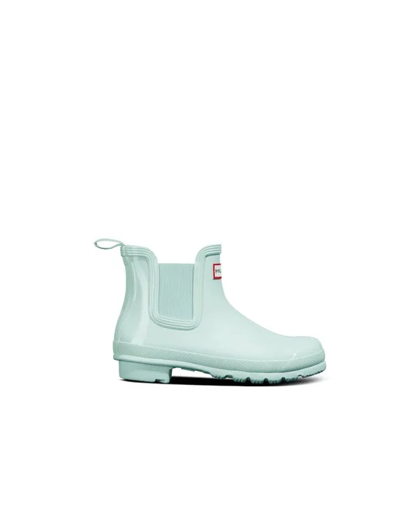 Hunter Original Gloss Chelsea Boots - Blue - Boots