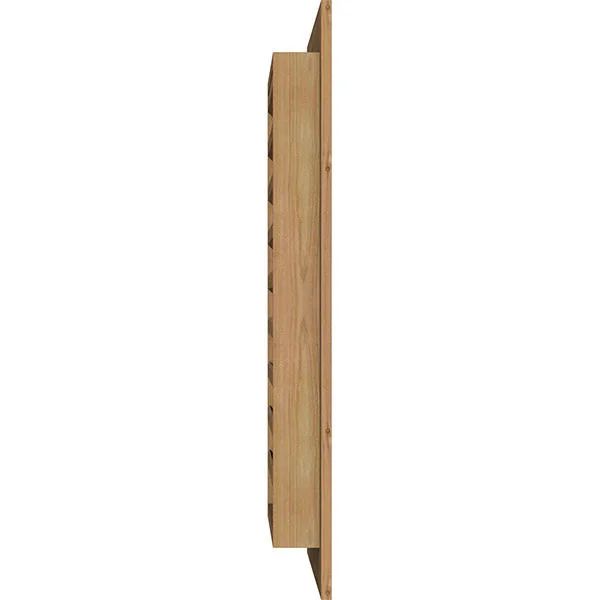 Ekena Millwork GVWVE30X2401SFUWR 30x22W x 24x22H Vertical Gable Vent (35x22W x 29x22H Frame Size): Unfinished - Functional, Smoot