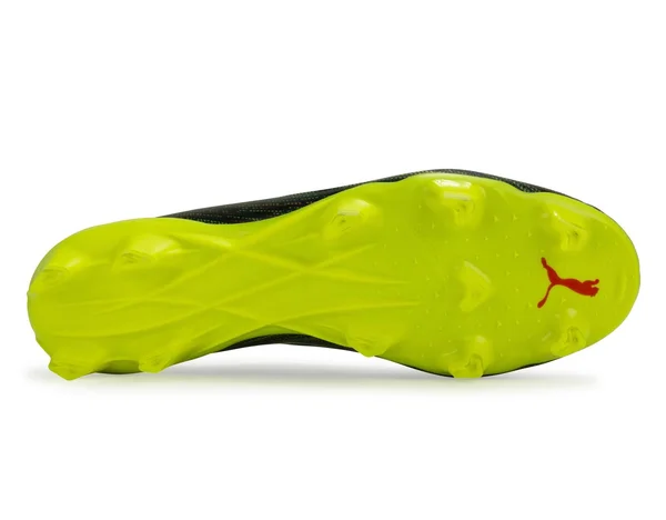 Puma Ultra 2.2 FG Soccer Cleats - Black - White & Yellow Alert - 10 - Each