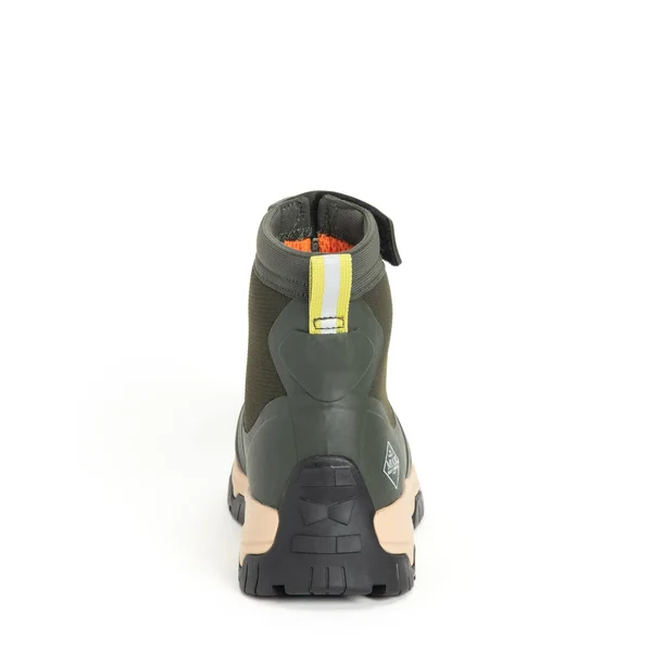 Muck Apex Mid Zip Boots for Men Moss/Tan Midsole 7