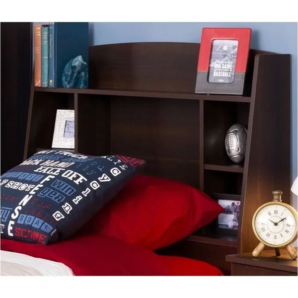 Hawthorne Collections Twin Bookcase Headboard in Espresso - HC-654911