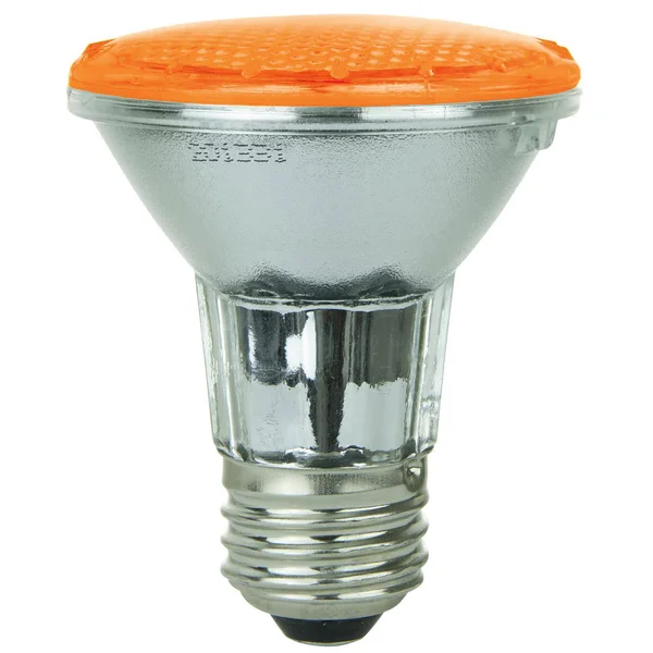Sunlite - Amber LED PAR20 Reflector Light Bulb - 3 Watts, 120 Volts, Medium Base, 30, 000 Hour Lamp Li