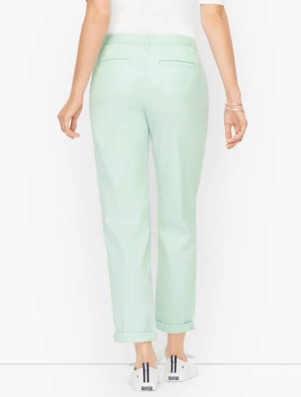 Petite - Relaxed Chinos Pants - Indigo - 4 Talbots