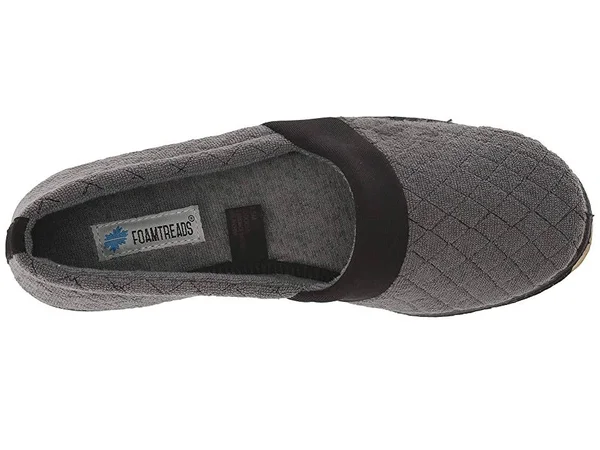 Women's Foamtreads Coddels All Season Slip on Slippers-Wide Black