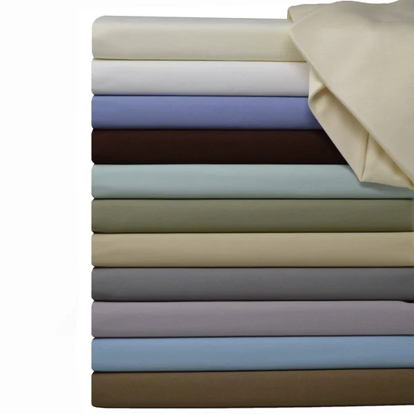 Fitted Sheet Only Cotton Solid 600TC California King - Burgundy