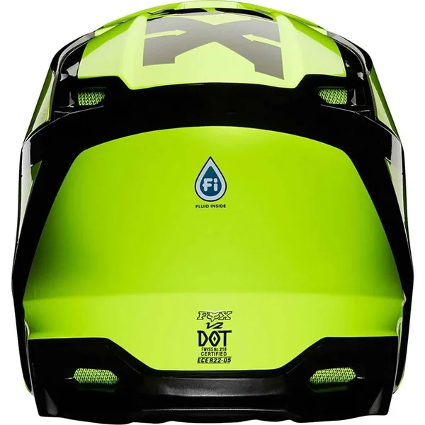 Fox Racing V2 Hayl Helmet Large Flame Red