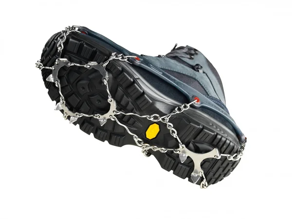 Snowline Spikes Chainsen Pro Blue-RED, Mens/Womens Ice Claws, Size - Color Navy - Red