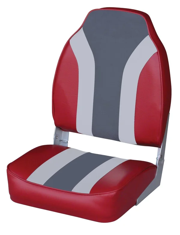 Wise Classic High Back Boat Seat, 23.5x22 x 16.5x22, 23.5" x 16.5" x 20"