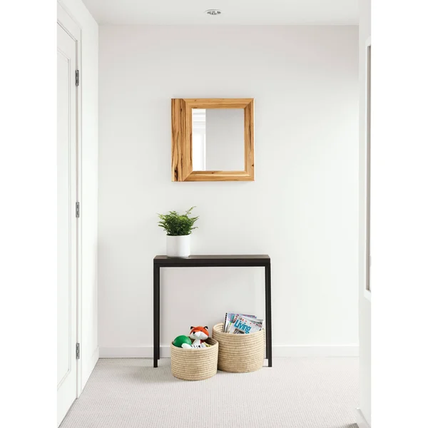Room & Board - Modern Parsons 32W 8D 29h Console Table w/ 1x22 Leg, Taupe Ceramic Top w/ Slate Base