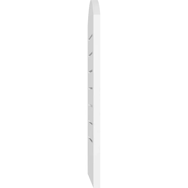 Ekena Millwork GVPAR24X3601SF 24x22W x 36x22H Arch Top Surface Mount PVC Gable Vent: Functional, w/ 3-1/2x22W x 1x22P Standard F